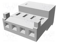 Connector: wire-board; plug; female; PIN: 4; polarized; 2.54mm; IDC TE Connectivity