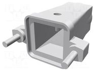 Enclosure: for HDC connectors; EMV; size 1; aluminium alloy; PG11 TE Connectivity