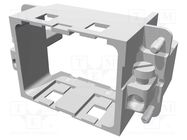 Frame for modules; size 4; Modules: 2; 57x27mm; Marking: O TE Connectivity