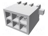 Connector: wire-board; socket; male; PIN: 6; 600V; straight; THT TE Connectivity