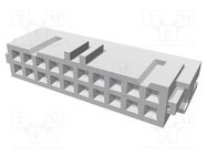 Connector: IDC; plug; female; PIN: 20; IDC; for ribbon cable; 1.27mm TE Connectivity