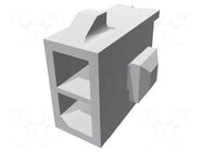 Connector: wire-board; socket; male; PIN: 2; Micro MATE-N-LOK; THT TE Connectivity