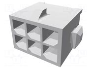 Connector: wire-board; socket; male; PIN: 6; Micro MATE-N-LOK; THT TE Connectivity