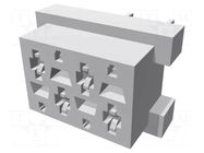 Connector: Micro-MaTch; socket; female; PIN: 4; straight; THT; 2x2 TE Connectivity