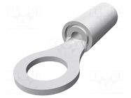 Tip: ring; Hole: #10; Ø: 5mm; 0.26÷1.65mm2; crimped; for cable; red TE Connectivity