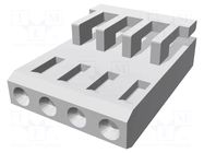 Connector: wire-board; plug; female; PIN: 4; AMPMODU MOD IV; 2.54mm TE Connectivity