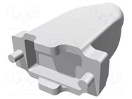 Enclosure for connectors: D-Sub; straight; shielded; UNC 4-40 TE Connectivity