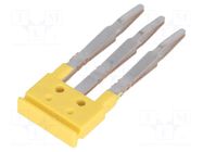 Comb bridge; yellow WEIDMÜLLER