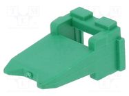 Accessories: secondary lock; DT; male; PIN: 4; green; DT04-4P DEUTSCH