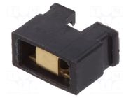 Connector: pin strips; jumper; female; 2.54mm; 1x2; black FISCHER ELEKTRONIK