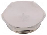 Protection cap; metal; Thread: M32; Spanner: 35mm; with seal HARTING