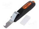 Stripping tool; Øcable: 4÷28mm; Wire: round; 170mm BAHCO