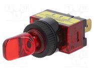 Switch: toggle; Pos: 2; SPST; ON-OFF; 20A/12VDC; R13-110; 50mΩ; 1.5kV SCI