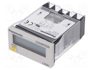 Counter: electronical; LCD; pulses; 99999999; IP66; IN 1: contact PANASONIC