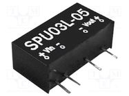 Converter: DC/DC; 3W; Uin: 4.5÷5.5V; Uout: 15VDC; Iout: 200mA; SIP MEAN WELL