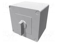 Switch: cam switch; Stabl.pos: 3; 40A; 1-0-2; in housing; Poles: 3 LOVATO ELECTRIC