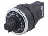 Potentiometer; 22mm; IP65; Potentiometer: single turn; 5kΩ; 86.6V EMAS