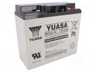 Re-battery: acid-lead; 12V; 22Ah; AGM; maintenance-free; 6.2kg YUASA