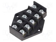 Terminal block; screw terminal; 4mm2; 400V; ways: 5; terminals: 10 PLASTROL