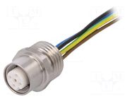 Connector: M12; socket; PIN: 5; female; cables; Thread: M16x1,5; 0.5m LUMBERG AUTOMATION