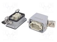 Connector: HDC; male + female; plug + socket,complete set; HE 