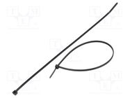 Cable tie; L: 205mm; W: 2.5mm; polyamide; 80N; black; Ømax: 55mm; T HELLERMANNTYTON