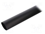 Heat shrink sleeve; 4: 1; 40mm; L: 1m; black; Wall thick: 2.5mm HELLERMANNTYTON