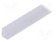 Hole and edge shield; polyetylene; L: 10m; natural; H: 5.2mm; W: 4mm FIX&FASTEN