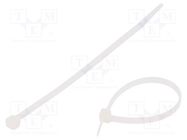 Cable tie; L: 160mm; W: 4.8mm; polyamide; 215.5N; natural; Ømax: 42mm KSS WIRING