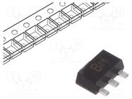 Transistor: NPN; bipolar; 60V; 1A; 1W; SOT89 DIODES INCORPORATED