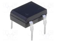 Bridge rectifier: single-phase; 600V; If: 1A; Ifsm: 40A; DIL; THT DIOTEC SEMICONDUCTOR