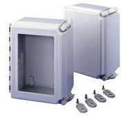 ENCLOSURE, JUNCTION BOX, FIBERGLASS GRAY