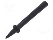 Measuring tip; 32A; black; Tip diameter: 4mm; Socket size: 4mm STÄUBLI