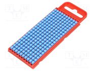 Markers; Marking: 6; 2÷2.8mm; polyamide; blue; -40÷85°C; push-in 