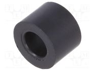 Spacer sleeve; cylindrical; polystyrene; L: 5mm; Øout: 7mm; black FIX&FASTEN