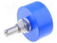 Potentiometer: shaft; single turn; 2kΩ; ±10%; 1.5W; linear; 6.35mm BOURNS