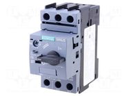 Motor breaker; 0.09kW; 220÷690VAC; for DIN rail mounting; 3RV2 SIEMENS