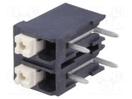 PCB terminal block; angled 90°; 5mm; ways: 2; on PCBs; 0.2÷1.5mm2 DEGSON ELECTRONICS