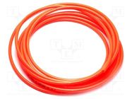 Pneumatic tubing; max.8bar; L: 20m; r bending min: 27mm; orange SMC