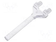Fiber for LED; Ø: 3mm; L: 30mm; round; Front: flat MENTOR