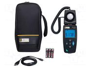 Light meter; 0,1÷200000lx; 3%; Bluetooth,USB; -10÷60°C; IP50 CHAUVIN ARNOUX