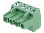 Pluggable terminal block; 5.08mm; ways: 4; straight; plug; female DEGSON ELECTRONICS