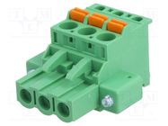 Pluggable terminal block; 5mm; ways: 3; angled 90°; plug; female DEGSON ELECTRONICS