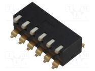 Switch: DIP-SWITCH; Poles number: 6; ON-OFF; 0.025A/24VDC; Pos: 2 OMRON Electronic Components