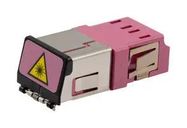 FIBER COUPLER, LC/LC DUPLEX, H-VIOLET