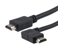 HDMI 2.1 CABLE, M/RA-RIGHT-M, PVC, BLK, 1.0M 52AK0484