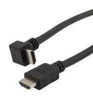 HDMI 2.1 CABLE, M/RA-DOWN-M, LSZH, BLK, 2.0M 52AK0504