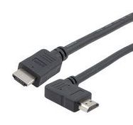 HDMI 2.1 CABLE, M/RA-RIGHT-M, LSZH, BLK, 0.5M 52AK0510