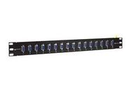 PATCH PANEL, DB9 F-F COUPLER, 16PORT, 1U