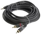 CABLE, 3.5MM STEREO-2 RCA PLUG, 25FT